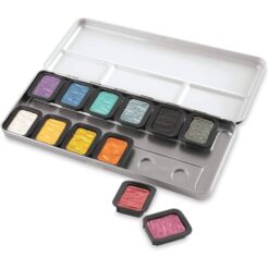 Set 12 acuarele FINETEC Pearlescent Rainbow