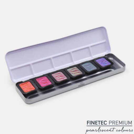 Set 6 acuarele FINETEC Pearlescent Flip Flop