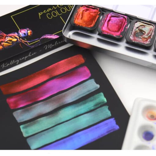 Set 6 acuarele FINETEC Pearlescent Flip Flop