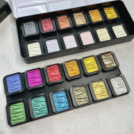 Set 24 acuarele FINETEC Four Elements