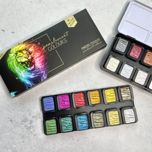 Set 24 acuarele FINETEC Four Elements