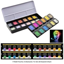 Set 24 acuarele FINETEC Four Elements