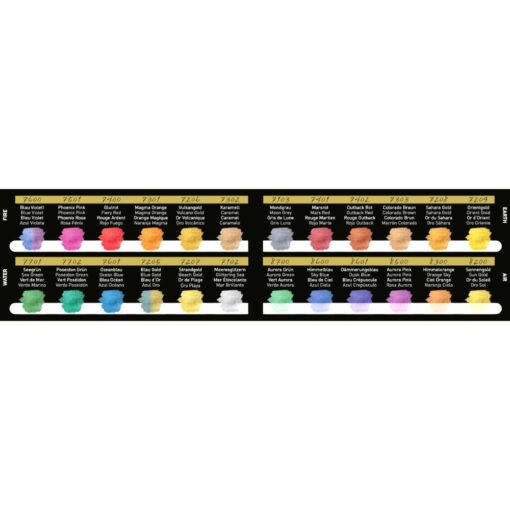 Set 24 acuarele FINETEC Four Elements