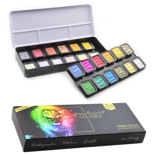 Set 24 acuarele FINETEC Four Elements
