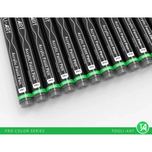 Set 22 Markere Acrilice 0.7mm Tooli - Green