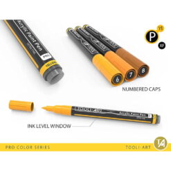 Set 22 Markere Acrilice 0.7mm Tooli - Yellow