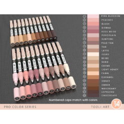 Set 22 Markere Acrilice 0.7mm Tooli - Nudes