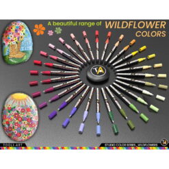 Set 28 Markere Acrilice 0.7mm Tooli - Flowers