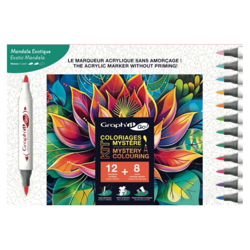 Set Mystery Coloring Graph'it GO Mandala