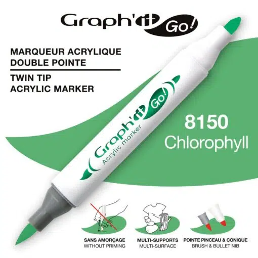 Marker Acrilic Graphit GO - 8150 - Chlorophyll