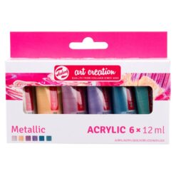 Set 6 culori acrilice Talens Art Creation 12 ml - Metallic