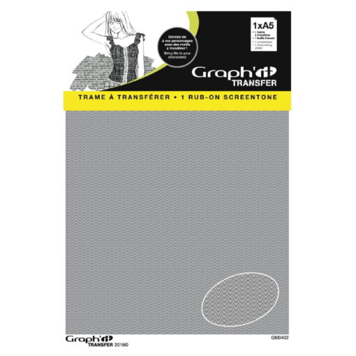 Sablon Graphit Transfer Textura A5 - Design 3