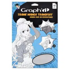 Sablon Graphit Manga Transfer Textura A4 - Light Shadows