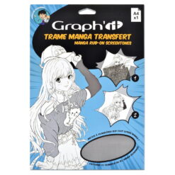 Sablon Graphit Manga Transfer Textura A4 - Dark Shadows