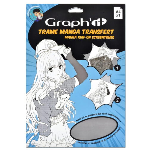 Sablon Graphit Manga Transfer Textura A4 - Dark Shadows