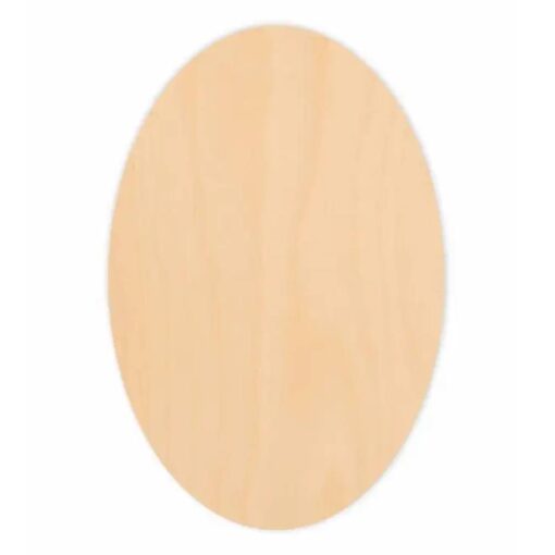 Baza Lemn Pt Pirogravura - Set 2 Buc - Oval 15/20 Cm