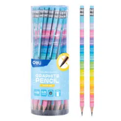 Creion grafit HB Deli cu tabla inmultirii