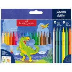 Set 24 carioci Faber Castell Dinozaur