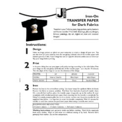 Hartie transfer pentru textile Dark