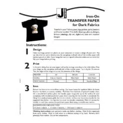 Hartie transfer pentru textile Dark