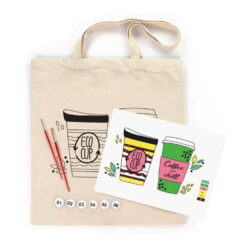 Set creativ Rosa Ecobag Coffee Time