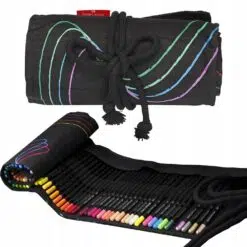 Rollup 72 creioane colorate Faber Castell Black Edition - FC116418