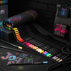 Rollup 72 creioane colorate Faber Castell Black Edition - FC116418