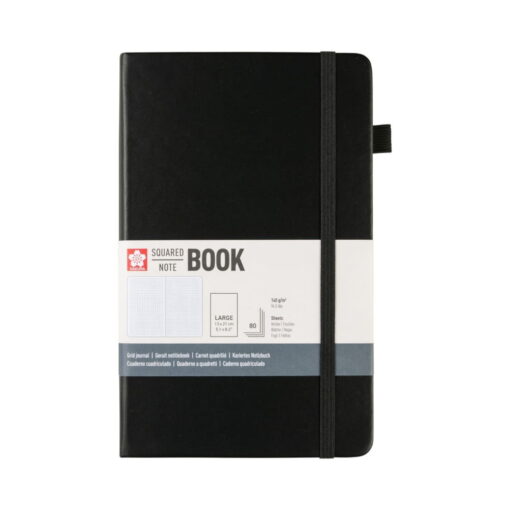 Notebook Sakura Mate 13X21 cm Black