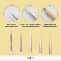 Set 5 Pensule Himi - Detail Set