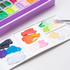 Set 36 guase HIMI Twin Cup + 3 Brushes - Purple Case