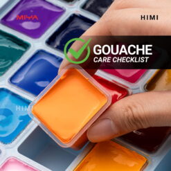 Set 36 guase HIMI Twin Cup + 3 Brushes - Purple Case