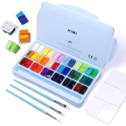 Set 36 guase HIMI Twin Cup + 3 Brushes - Ice Blue Case