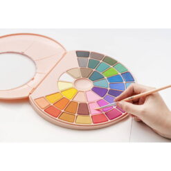 Set 38 Acuarele Godet Himi Solid + Pensula - Pink Case