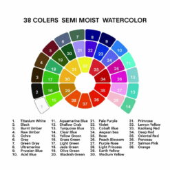 Set 38 Acuarele Godet Himi Semi-Moist