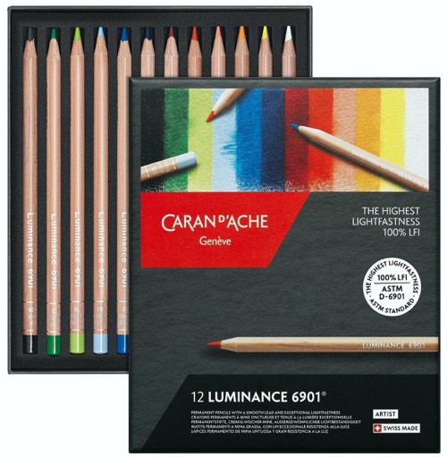 Creioane colorate profesionale Caran d’Ache Luminance