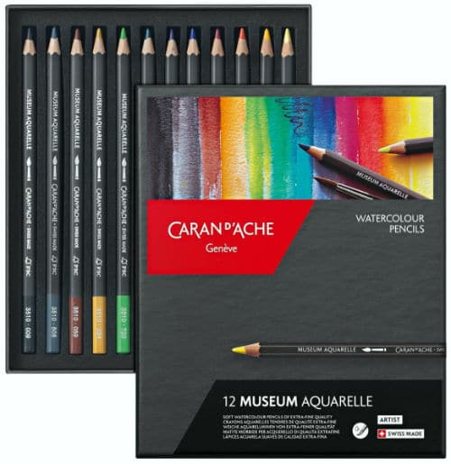 Creioane colorate profesionale Caran d’Ache Aquarelle Museum Watercolor